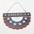 thumbnail image 2 of Letrero de madera con letras patrióticas de la Independencia de Estados Unidos para decoración de pared de la puerta principal, bar, pub y cocina., 2 of 5