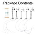 thumbnail image 2 of 5Pcs N-Gauge Yard Lights Model Lamp Posts Scenery Lamps + Resistors, 2 of 8