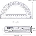 thumbnail image 2 of Protractor and Compass Set, Compass Protractor Set, Protractor, Compass for Geometry, Math Compass, Compass School, Math Compass and Protractor, Geometry Tools Set, Geometry Set (Silver), 2 of 6