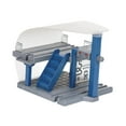 thumbnail image 1 of Accesorio para vías de tren, construcción, piezas educativas para vías de tren, estación de tren azul oscuro, 1 of 9
