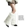 thumbnail image 5 of Fuzzy Faux Furs Leg Warmers FursLongCuffs Cover Has ElasticPair Carnivals Boot CoverJK Uniform, 5 of 18