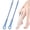 Blue (Long Hair), variant on Easy-Reach Deep Cleaning Foot Brush, Toe Cleaning Brush with 15.7" Long Handle,Foot Scrubber in Shower, No Bending, Ideal for Seniors, Expecting Mothers | Foot Callus Remover Tool