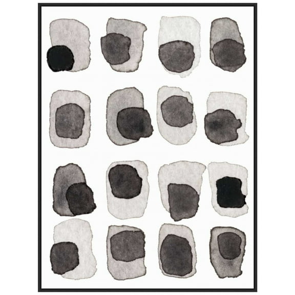 Amanti Art Grey Slate III Framed Canvas Wall Art Print