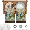 thumbnail image 5 of Farmhouse Flowers Kitchen Towels Set of 2, Country Spring Botanical Florals Painting Absorbent Dish Towels for Kitchen, Microfiber Hand Towel, Quick Drying Tea Towel for Cleaning Dishcloths, 5 of 7
