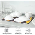 thumbnail image 6 of SKYSONIC Dish Drying Mat for Kitchen Counter African Giraffe Eco Friendly Drying Mat - Easy to Clean Heat Resistant Dish Mat - 16x18, 6 of 6