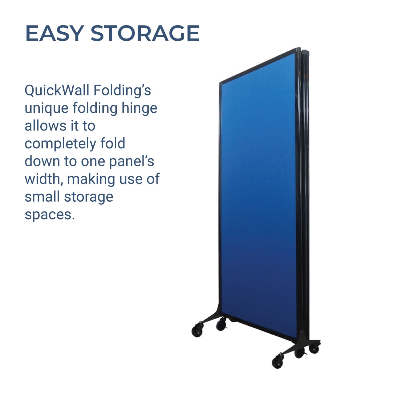 QuickWall Folding Portable Partition - 8'4" x 5'10" - SoundSorb