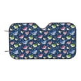 thumbnail image 7 of Balery Colorful Cartoon Shark Print Car Windshield Sun Shade,Windshield Sunshade for Car Pickup Truck SUV Accessories-, 7 of 7