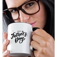 thumbnail image 2 of 3drose, Happy Fathers Day Greetings Gift for Dad, 11oz Two-tone Black Mug, 2 of 6