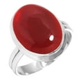 thumbnail image 1 of 925 Sterling Silver Ring For Women - Men Red Garnet Quartz Gemstone Silver Ring Size 6.5 January Birthstone Costume Silver Ring Size 6.5 Valentine's Day Gift For Women Gemstone 925 Silver Jewelry, 1 of 5