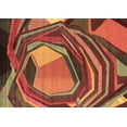 thumbnail image 1 of Ahgly Company Indoor Rectangle Abstract Brown Contemporary Area Rugs, 2' x 4', 1 of 4