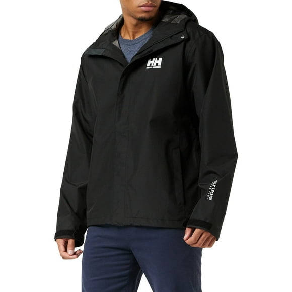Helly Hansen Men's Seven J Waterproof Windproof Breathable Rain Jacket 992 Black Large