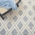 thumbnail image 6 of SAFAVIEH Natura Ruadhan Diamond Area Rug, Ivory/Blue, 5' x 8', 6 of 8