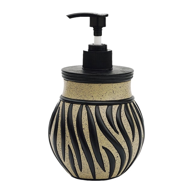 Dispensador de Jabón Botella Recargable de Resina Portátil Dispensador para Loción Champú Apto para Baño Cocina Oficina Hogar 9.5cmx9.5cmx16.5cm