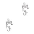 thumbnail image 1 of Sonducket Chic Elf Hollowed Cosplay Ear Cuff Punk Stud Clips Joyería Cartílago Regalos para mujeres Boda Fiesta de Halloween Tipo 2 Tipo 2 2Conjunto, 1 of 6