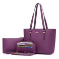 thumbnail image 1 of Set de monedero y cartera Qiyuer de piel sintética para mujer, 1 of 8
