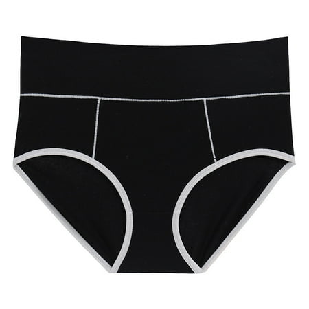 

3-Pack High Waist Cotton Panties Women Stretch Wide Waistand Briefs Regular & Plus Size Mulitple Colors and Styles