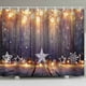 thumbnail image 1 of Cortina de ducha navideña de 180 cm x 190 cm, tema navideño de Año Nuevo, juego de decoración de baño de tela con ganchos (4) brillar  Electrónica, 1 of 1