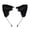 Black, variant on Handmade Simulation Fox Ears Hair Band Movable Cat Ears Hair Hoop Plush Animal Ear Headband Headdress Props