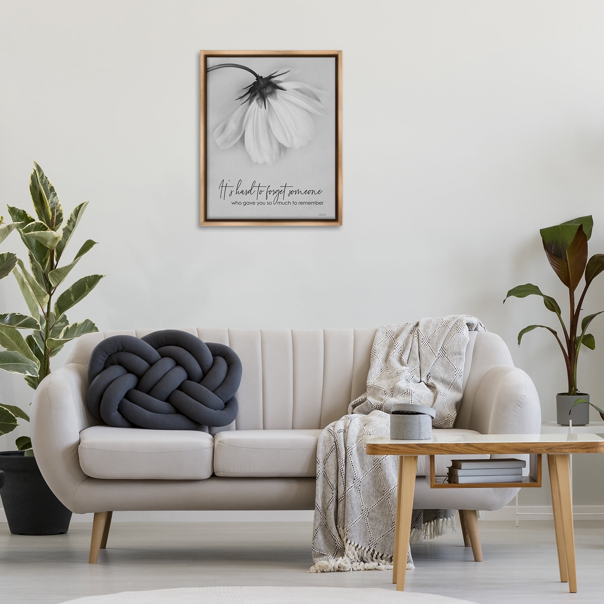 Stupell Industries So Much To Remember Botanical & Floral Painting Brown Floater Framed Art Print Wall Art, 25 x 31