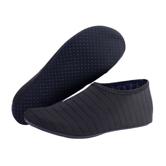 Naiovety 1 par de zapatos de playa antideslizantes de secado rápido calcetines descalzos para nadar bajo el agua Deportes acuáticos Negro XXS