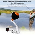 thumbnail image 4 of ZOUSSIQI Reel Replacement Handle, Metal Rocker Arm Grip Spinning Metal Made hex Trunk Spinning Fishing Reel with EVA Premium Metal Comfortable and Anti-Slip CA919-42585, 4 of 6