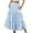 Light Blue, variant on MIUOWANP Casual Skirts for Women Tiered Elastic High Waist Midi Skirt Solid Color A-Line Skirt with Pockets Red XL