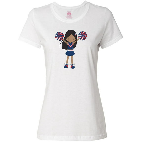 Inktastic African American Girl, Cheerleaders, Cheerleading Women's T-Shirt