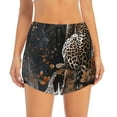 thumbnail image 2 of Daiia Leopard On Tree Branch Pattern Women's 2 in 1 Running Shorts - Lightweight Athletic Workout Gym Yoga Shorts Liner with Phone Pockets-X-Large, 2 of 7