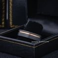 thumbnail image 4 of 8mm Men's Black Tungsten Wedding Band, Rose Gold Off Center Groove Brushed Finish Ring - TN880WAs7.5, 4 of 4