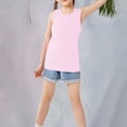 thumbnail image 7 of UACY Girl Cotton Sleeveless Shirt Strap Racerback Athletic Tank Top Toddler Summer Comfy Top Kid Girls Soft Yoga Casual Undershirt (White, 3-4 Years), 7 of 7