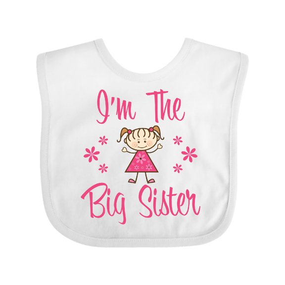 Inktastic The Big Sister Girls Baby Bib