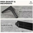 thumbnail image 5 of Triangular Metal Furniture Feet Replacement suitable for Cupboard Sofa Couch Shelf Ottoman Set of 4, 5 of 5