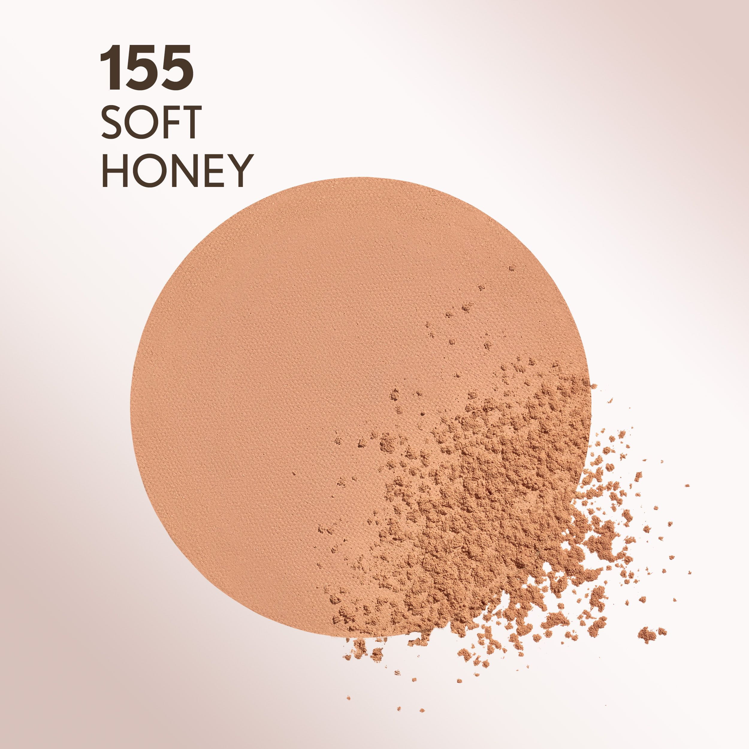 (2 pack) COVERGIRL Clean Invisible Pressed Powder, 155 Soft Honey, 0.38 oz
