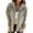 Khaki L, variant on Spring Autumn Women Coat Loose Solid Color Zipper Closure Long Sleeves Hooded Cardigan Commuting Daily Wear Outdoot Jacket
