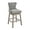 Grey, variant on HomCom Bar Stool with Swivel, Natural Wood, Set of 2