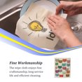 thumbnail image 3 of Kitchen Cleaning Cloth Bowls Washing Towel Dishes Wash Rag Kitchens Tools Household Absorbent Dish Cloths with Lovely Patterns Cat Heads, 3 of 6