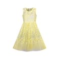 thumbnail image 2 of Robe Fille Jaune Flapper Vintage Années 1920 Dentelle à Pompons 7 Ans, 2 of 8