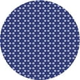 thumbnail image 1 of Ahgly Company Machine Washable Indoor Round Transitional Sky Blue Area Rugs, 4' Round, 1 of 7