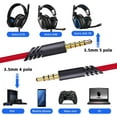 thumbnail image 6 of Replacement Cord for Astro A40 A10,2.0 M 6.5 Feet Audio Cable Aux Wire Compatible with A10 A40 A40TR Gaming Headsets with Volume Control (Volume Control, Red), 6 of 6