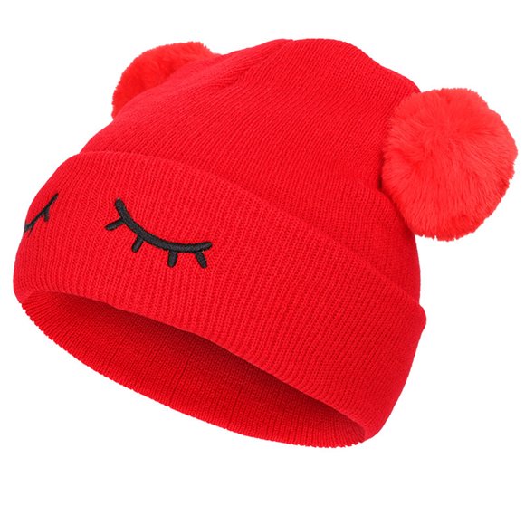 pitrice Baby Solid Hat Cute Winter Autumn Knitted Kids Girl Warm Thicker Cap Children Infant Beanie Cap