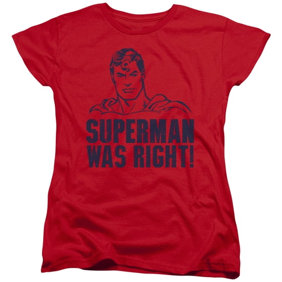 Superman - Was Right - Women's Short Sleeve Shirt - Medium