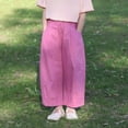 thumbnail image 1 of Pantalones informales para niñas, pantalones largos sueltos a prueba de mosquitos de pierna ancha fina de verano para niños, ropa para bebés y niñas, 1 of 5