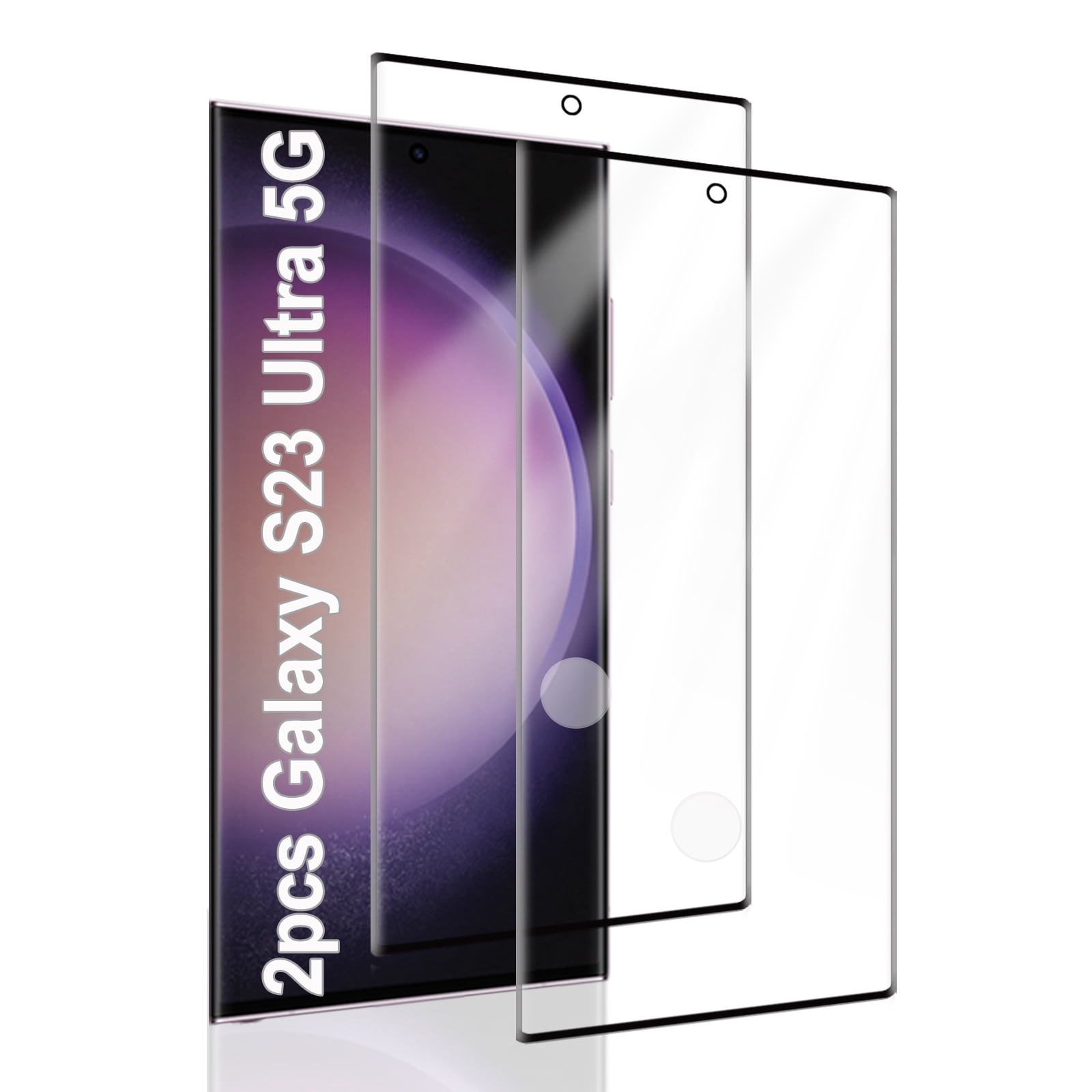 [2 Pack] S23 Ultra Screen Protector Tempered Glass, Samsung Galaxy S23 ...