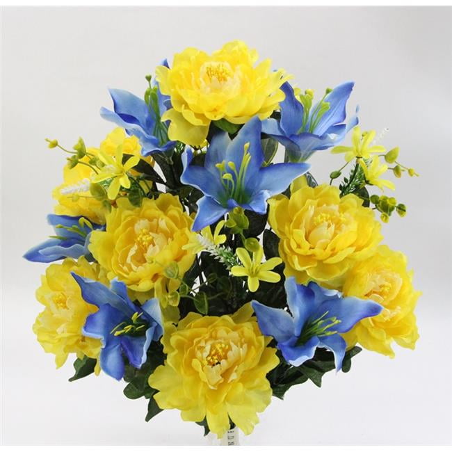 Admired by Nature ABN1B009BLYW Spring Artificial Flowers & Mixed Bush Stems for Home, Wedding