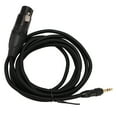 thumbnail image 1 of 3.5mm to XLR Cable, 1/8" to 3 Pin XLR Female Microphone Audio Cable Balanced AUX Stereo Mic Cable, Compatible with 48V Power Supply, Threaded Locking Function, 1 of 7