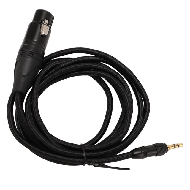 3.5mm to XLR Cable, 1/8" to 3 Pin XLR Female Microphone Audio Cable Balanced AUX Stereo Mic Cable, Compatible with 48V Power Supply, Threaded Locking Function