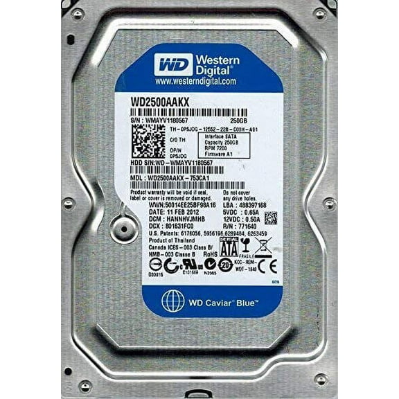 Hard Drive WesternDigital WD2500AAKX-753CA1