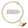 thumbnail image 2 of Delight Jewelry Resin Puffy Red Lobster - Gold-tone Clip on Charm with Mini Year 2025, 2 of 4