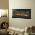 thumbnail image 3 of Hanover Fireside 56 In. Wall-Mount Electric Fireplace in Black with Burning Log Display, 3 of 3