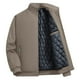 thumbnail image 1 of Ceisia Men's Solid Color Stand Up Collar Zipper Warm Coat Casual Fashion Outdoor Daily Long Sleeve Outerwear Gift, 1 of 3